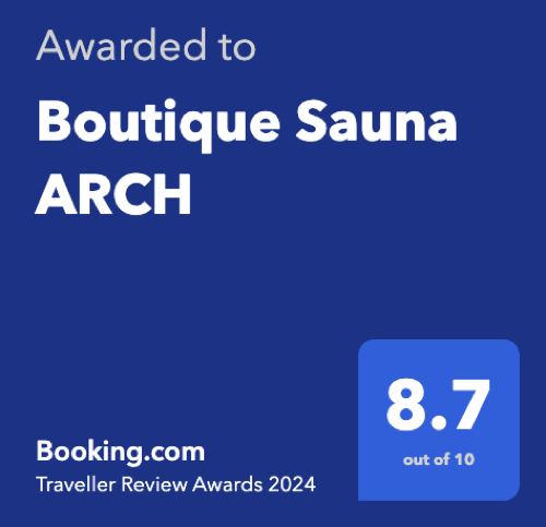 Booking.com Traveller Review Awards 2024 - Awarded to Boutique Sauna ARCH